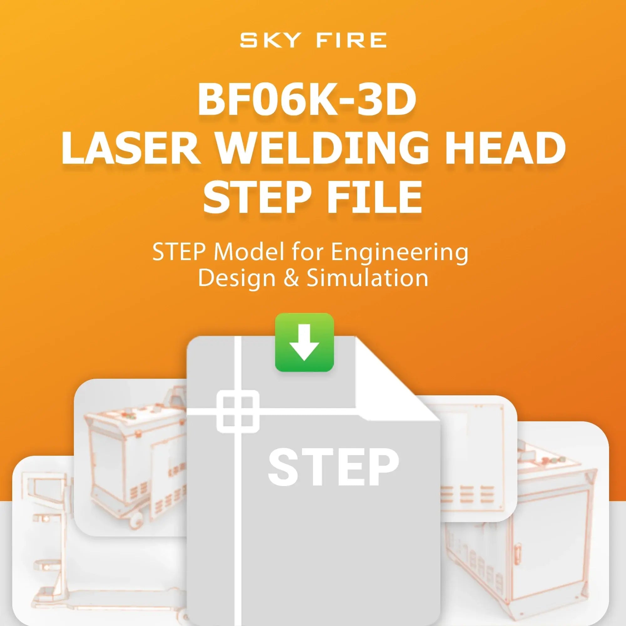 BF06K-3D Fiber Laser Welding Head STEP File Download – Laser Insights China