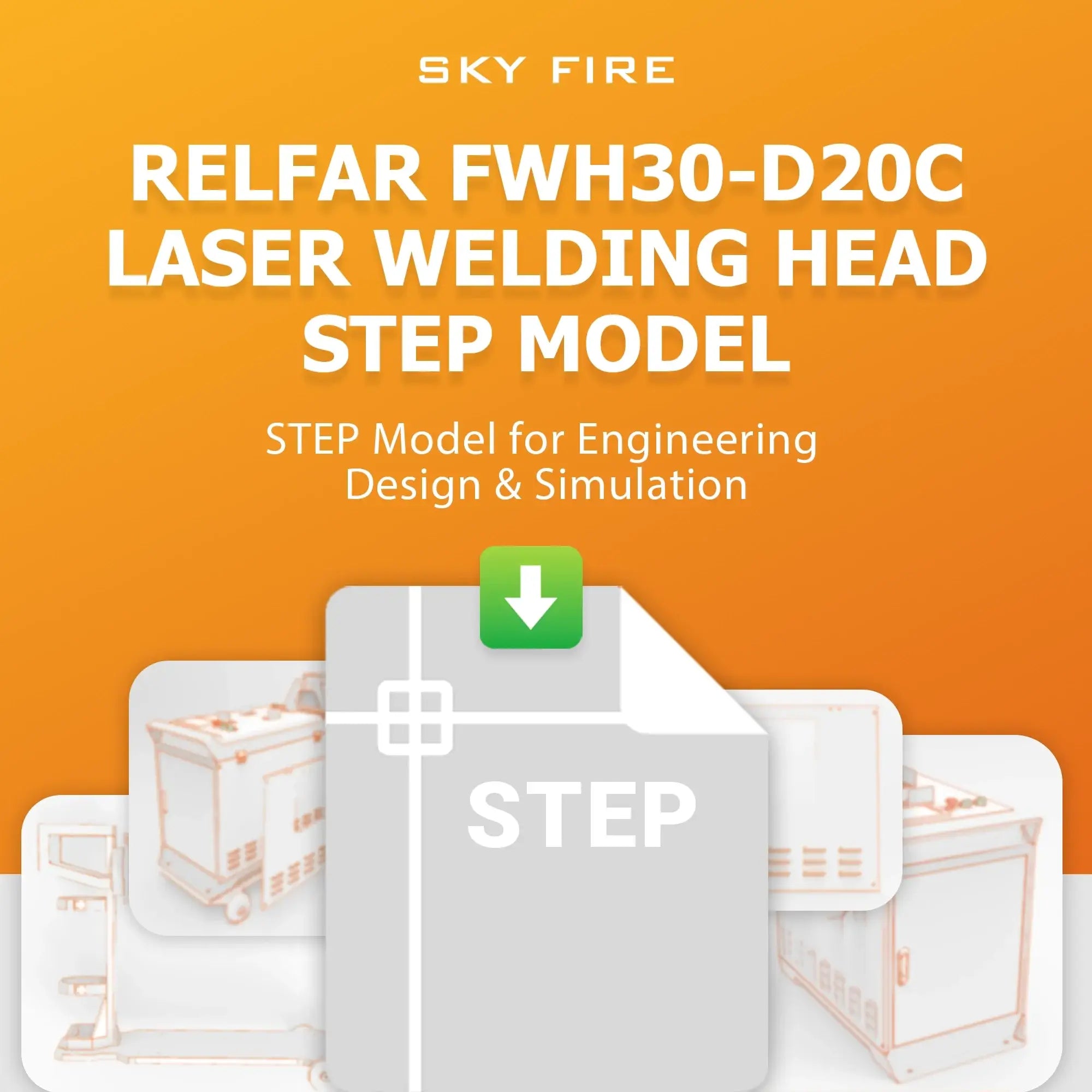 Weld File Step FWH30-D20C Welding Head STEP Model | 3D CAD File – Laser Insights China
